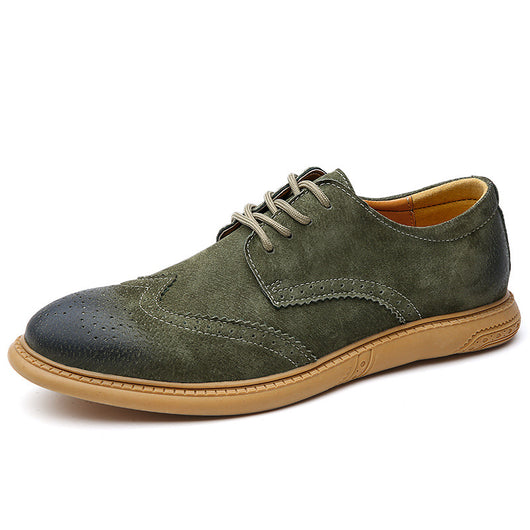 Zapatos Formales de Cuero Genuino para Hombre - Diseño Retro con Cordones - Image 9