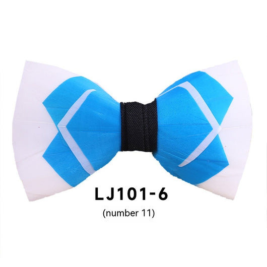 Pajarita Ejecutiva de Plumas Poliéster para Traje Formal - Image 12