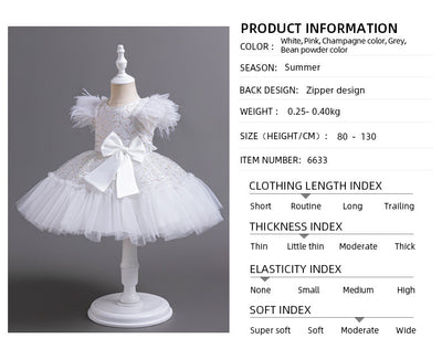 Vestido de Fiesta Infantil con Falda Tul Flores - Colección Verano - Image 12