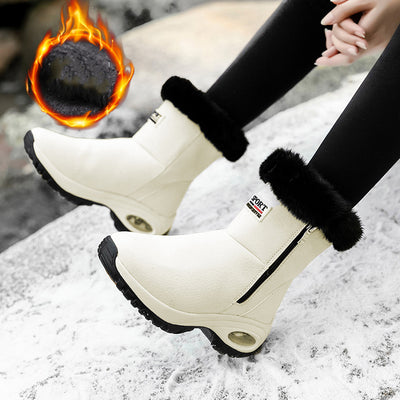 Botas Cortas de Caña Media con Suela Gruesa y Forro Cálido para Mujer - Image 2