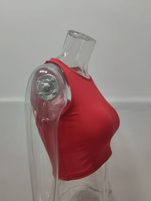 Musculosa Deportiva Cuello Redondo Estilo Europeo y Americano - Image 14