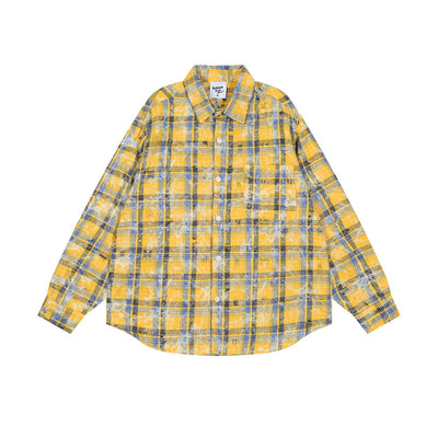 Camisa Cuadriculada Holgada de Manga Larga para Hombre - Image 2