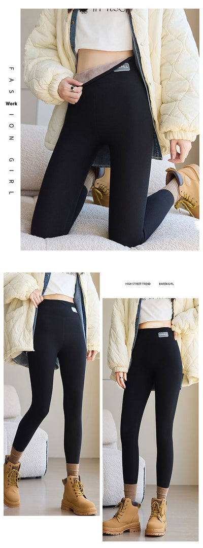 Leggings Térmicos de Algodón Puro con Forro Polar para Mujer - Cintura Alta y Elástico Reforzado - Image 14