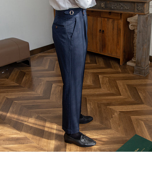 Pantalón Casual de Cintura Alta para Hombre, Recto y sin Planchado - Image 2