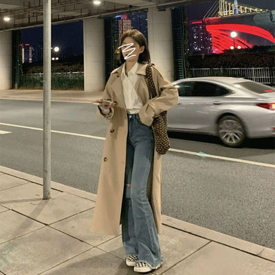 Abrigo Midi Coreano con Elegancia Británica - Diseño Premium - Image 3