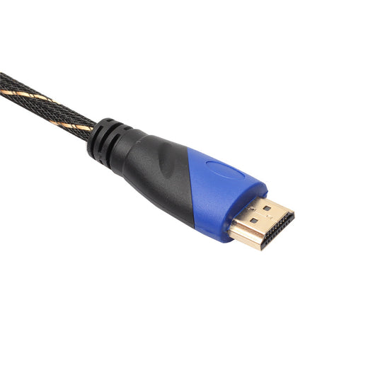 Cable de Video Macho a Macho con Conector Azul Negro y Detalles Dorados - Image 19