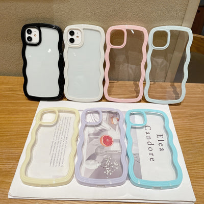 Funda Telefónica Bicolor con Onda y Borde Candy