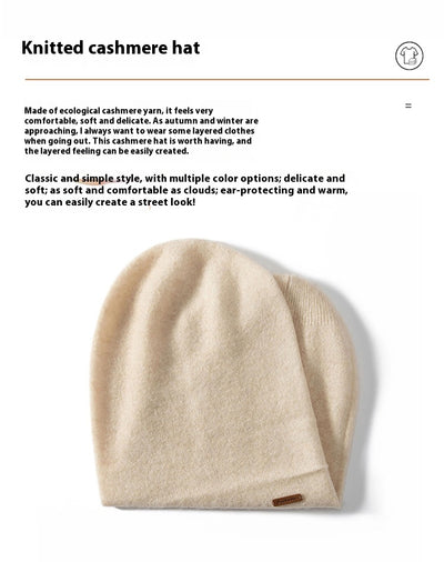 Gorro de Cashmira Doble Capa - Abrigo Elegante para Invierno - Image 8