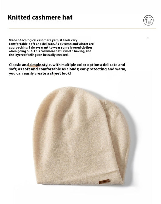 Gorro de Cashmira Doble Capa - Abrigo Elegante para Invierno - Image 8