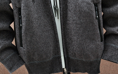 Cardigan Hoodie Acolchado de Terciopelo para Hombre - Image 9