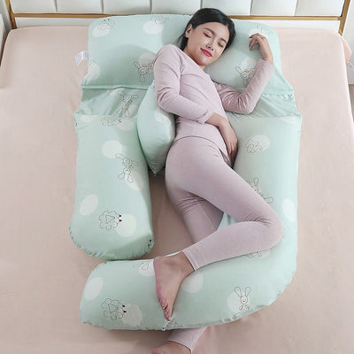 Almohada Maternidad Protección Cintura Tipo U para Dormir de Lado - Image 14