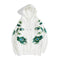Sudadera con Capucha Pavo Real Bordada - Estilo Industrial Pesado