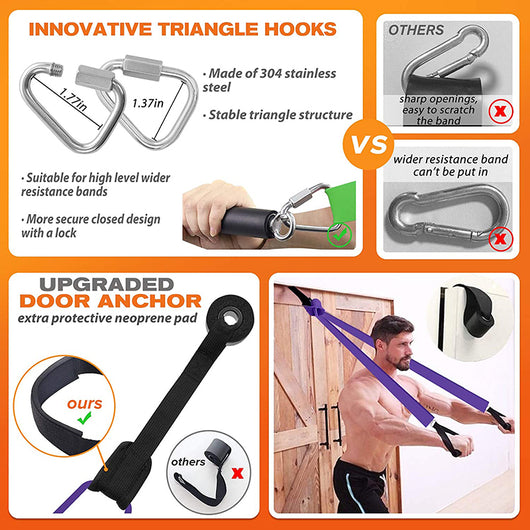 Banda Elástica de Entrenamiento con Cuerda de Tracción para Fitness en Casa - Image 11