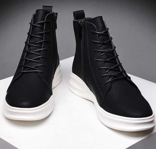 Botas Martin Negras con Malla Interna y Punta Redonda - Image 6
