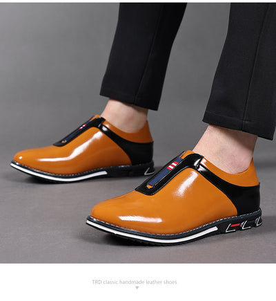 Zapatos Casuales de Cuero para Hombre en Colores Sólidos - Image 14