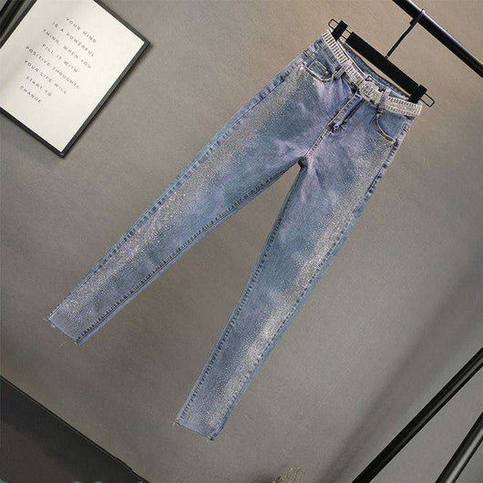 Jeans Stretch Ajustados con Brillantes Decorativos - Image 10