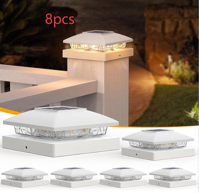 Lámpara Solar LED Bicolor para Barandales de Villa y Patios - Image 11