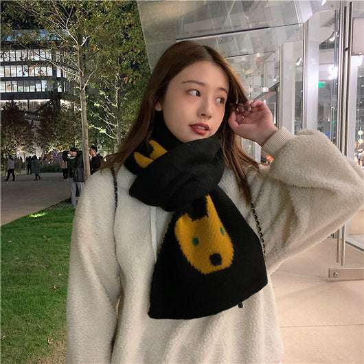 Bufanda Oso Kawaii Japonés para Mujer - Suave, Cálida y Versátil - Image 7