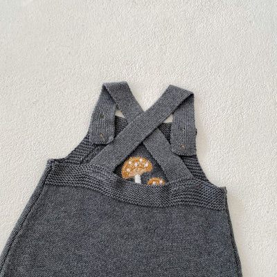 Peto Infantil con Bordado de Hongos + Gorro Juego para Bebés - Image 21
