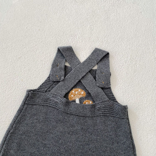 Peto Infantil con Bordado de Hongos + Gorro Juego para Bebés - Image 21