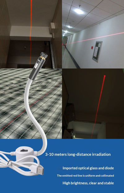 Puntero Láser Dual con Cama de Corte USB e Infrarrojo - Image 8