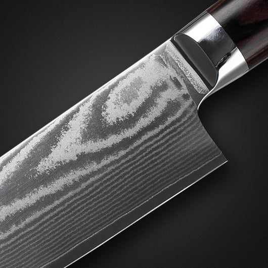 Cuchillo de Chef con Patrón Damasco en Acero - Image 8