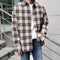 Camisa de Cuadros Manga Larga para Hombre - Estilo Otoño