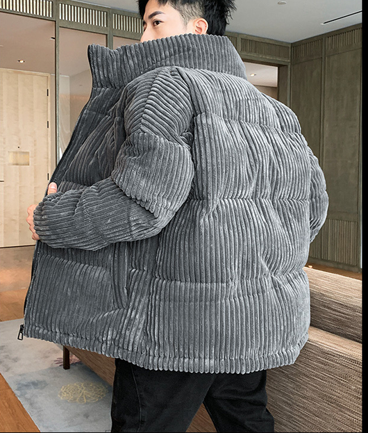Chaqueta Gruesa Acolchada de Pana para Hombre - Image 15