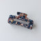 Temperament Elegant Ink Fashion Leopard Print Hair Accessories Dark Azul pattern 10.5cm