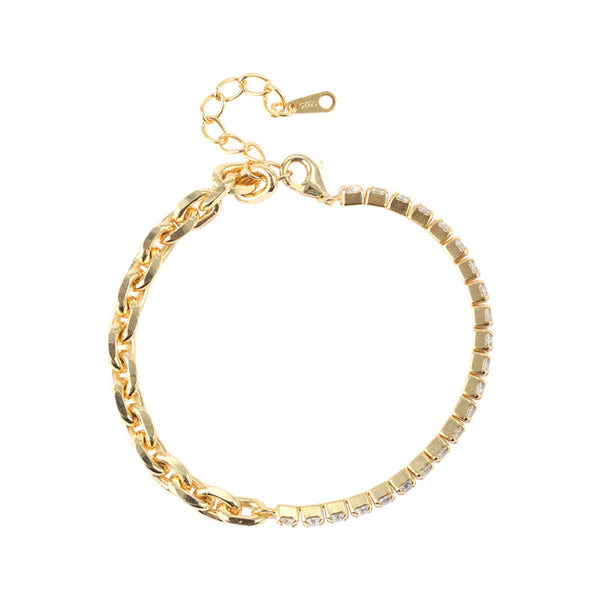 Pulsera de Plata 925 Ajustable Lujo Minimalista Retro