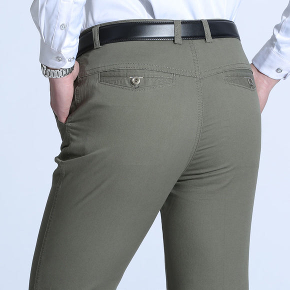 Pantalones Casuales de Moda y Comodidad para Hombre Maduro