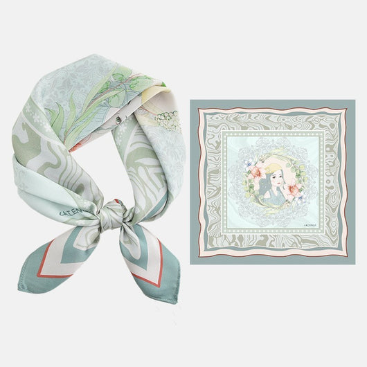 Pañuelo Cuadrado de Seda Premium Versátil para Mujer - Image 31