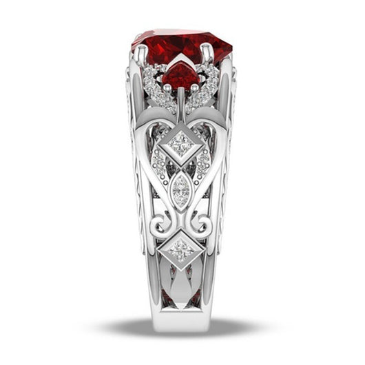 Anillo de Compromiso Corazón Ruby Princesa - Image 3