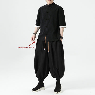Pantalones Harem Casuales Holgados para Hombre - Image 9