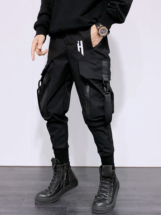 Pantalones Cargo Hip Hop con Bolsillos Funcionales - Image 2