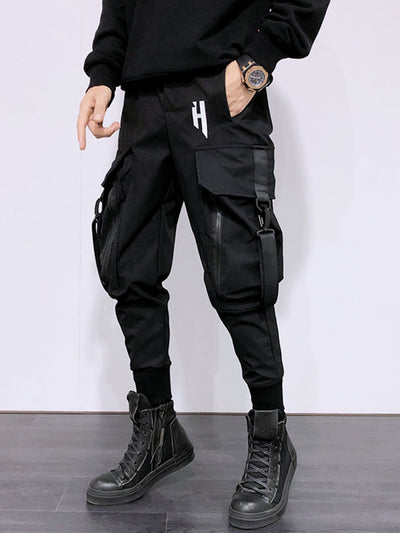 Pantalones Cargo Hip Hop con Bolsillos Funcionales - Image 2