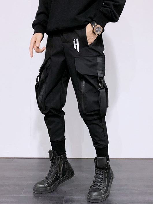 Pantalones Cargo Hip Hop con Bolsillos Funcionales - Image 2