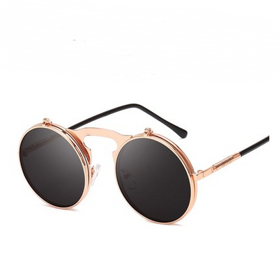 Gafas de Sol Flip Retro Marco Redondo para Adultos Mayores - Image 13