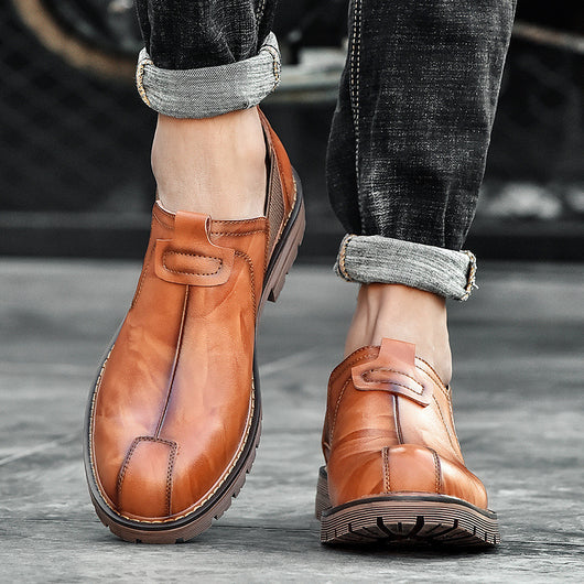 Mocasines de Cuero para Hombre - Zapatos Casuales Elegantes - Image 8