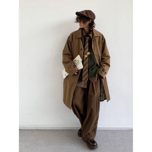 Gabardina Ejecutiva Retro Mediana - Chaqueta Versátil para Trabajo y Diario - Image 13