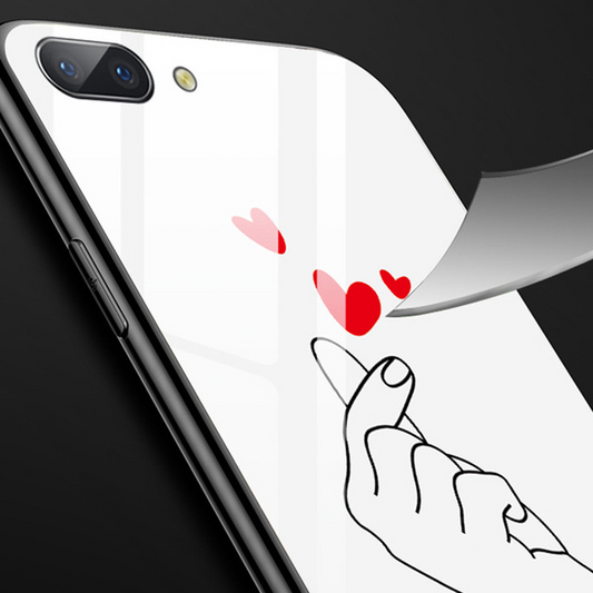 Funda de Cristal Templado para iPhone 11 Pro Max con Gestos de Corazón Compatible con Apple - Image 2