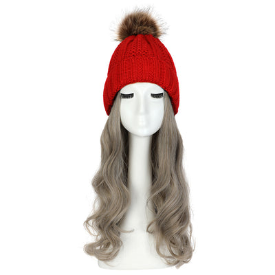 Gorro de Lana con Peluca Desmontable para Mujer - Image 36
