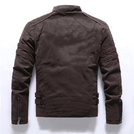 Chaqueta de Cuero Lavado para Hombre - Image 2
