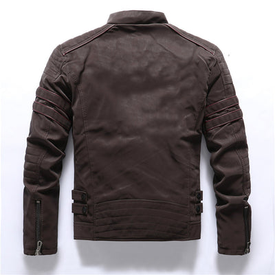 Chaqueta de Cuero Lavado para Hombre - Image 2
