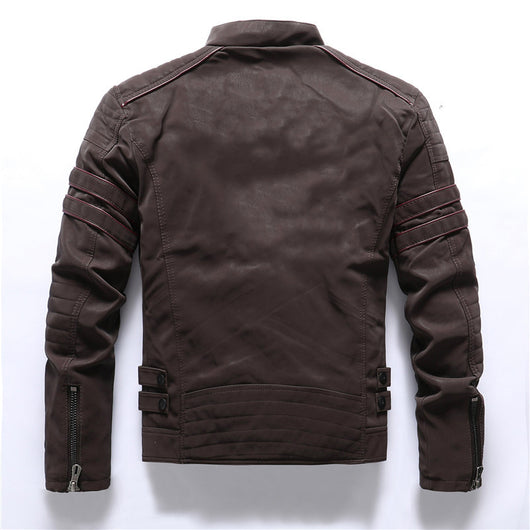 Chaqueta de Cuero Lavado para Hombre - Image 2