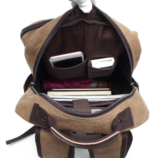 Mochila Retro Ba Bao Personalizada - Bolsa de Lona para Viajes y Estudiantes - Image 5
