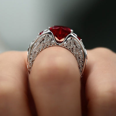 Anillo de Compromiso Corazón Ruby Princesa - Image 5