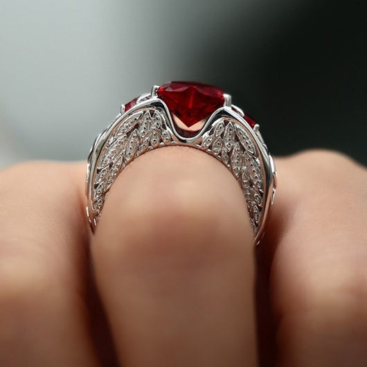 Anillo de Compromiso Corazón Ruby Princesa - Image 5