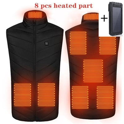 Chaleco Térmico Calefactor USB Recargable con Batería Portátil - Image 13