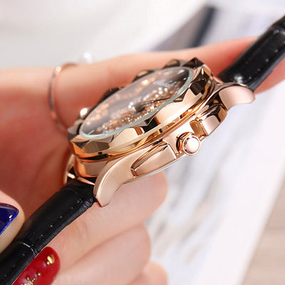 Reloj de Pulsera de Cuero con Esfera Giratoria Luxuoso - Image 3